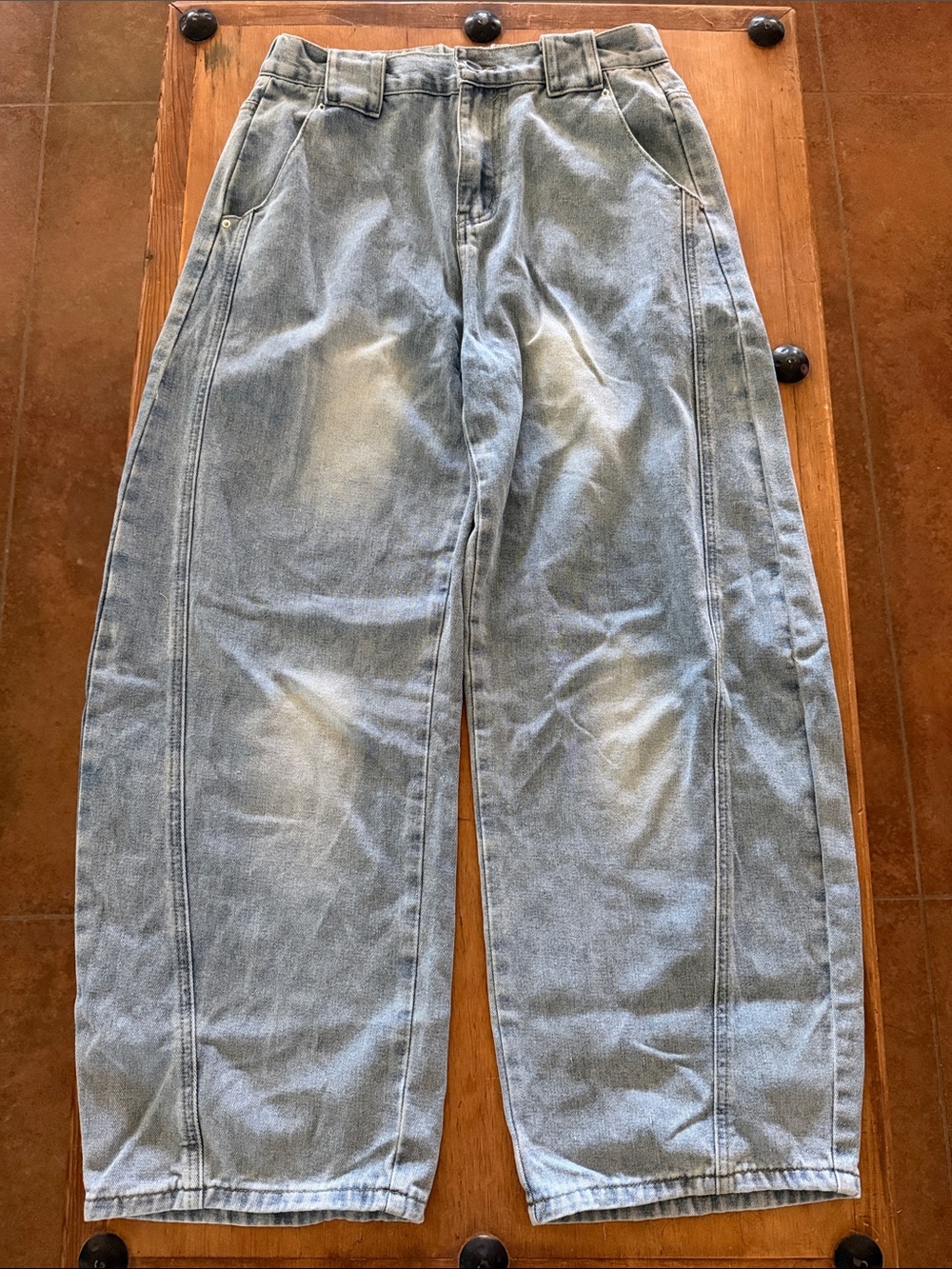 Relaxed Light Blue Women's Boutique Jeans - Comfortable Barrel Jean